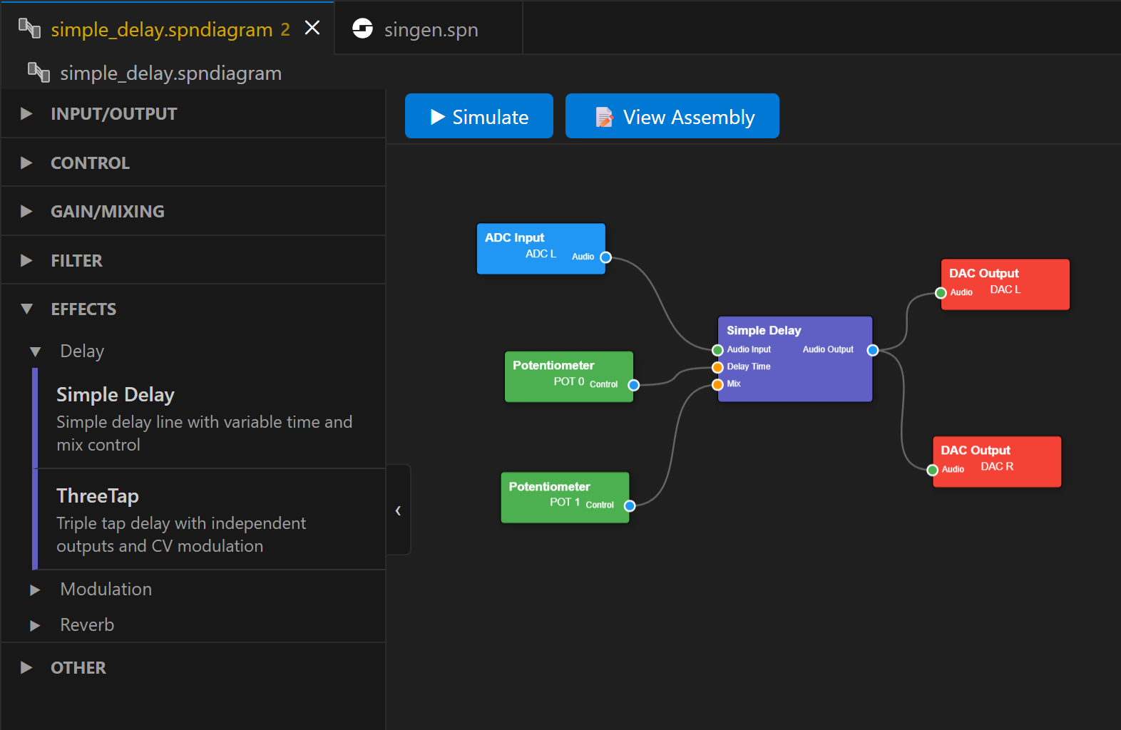 Visual Block Diagram Editor