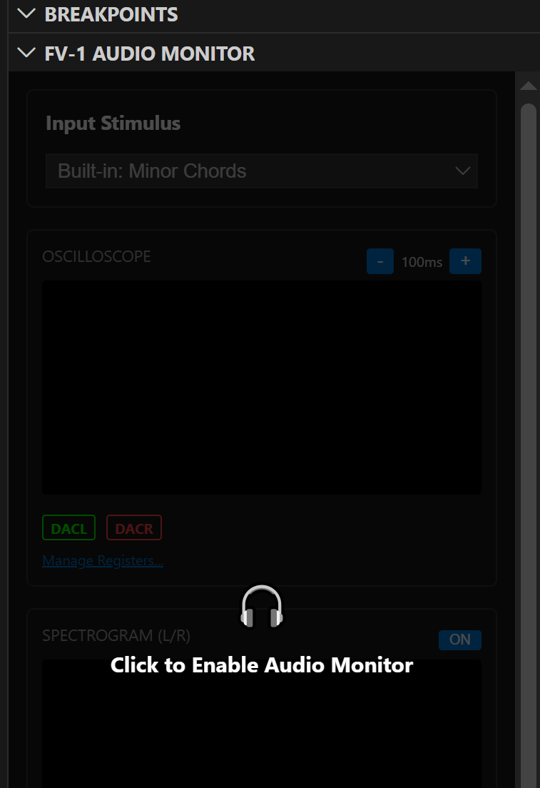 Enable Audio Monitoring